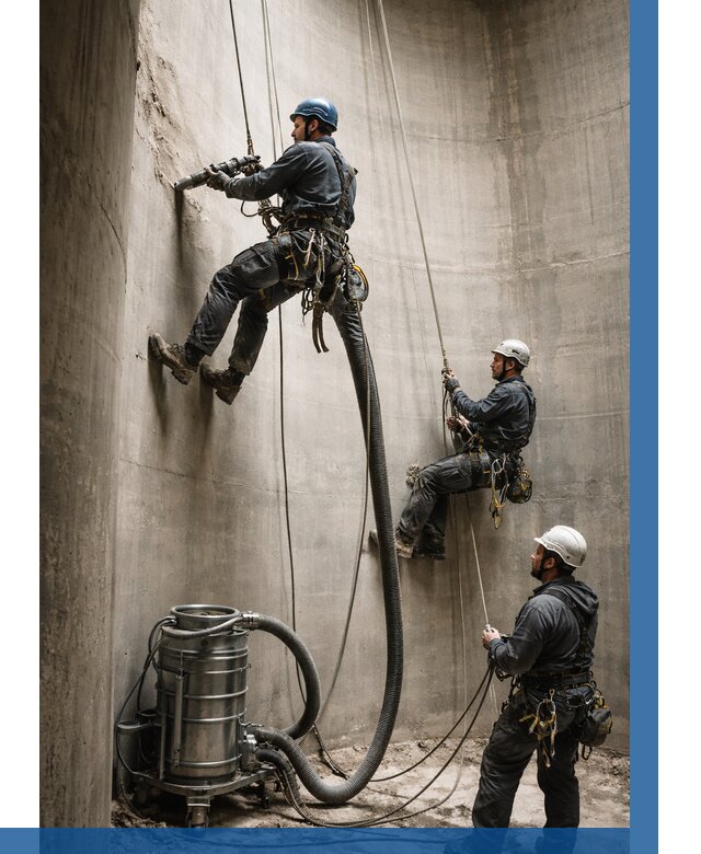 Зачистка силосов в Домодедове от 4737 р. Договор и смета ВЫСОТНИК-Дмд