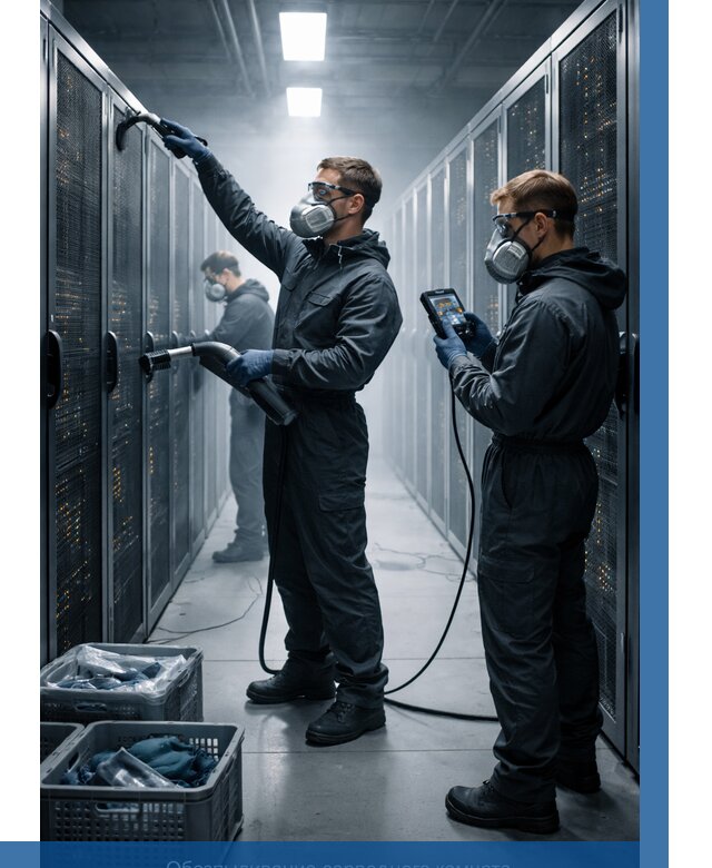 Обеспыливание серверной комнаты в Домодедове от 4737 р. | ВЫСОТНИК-Дмд