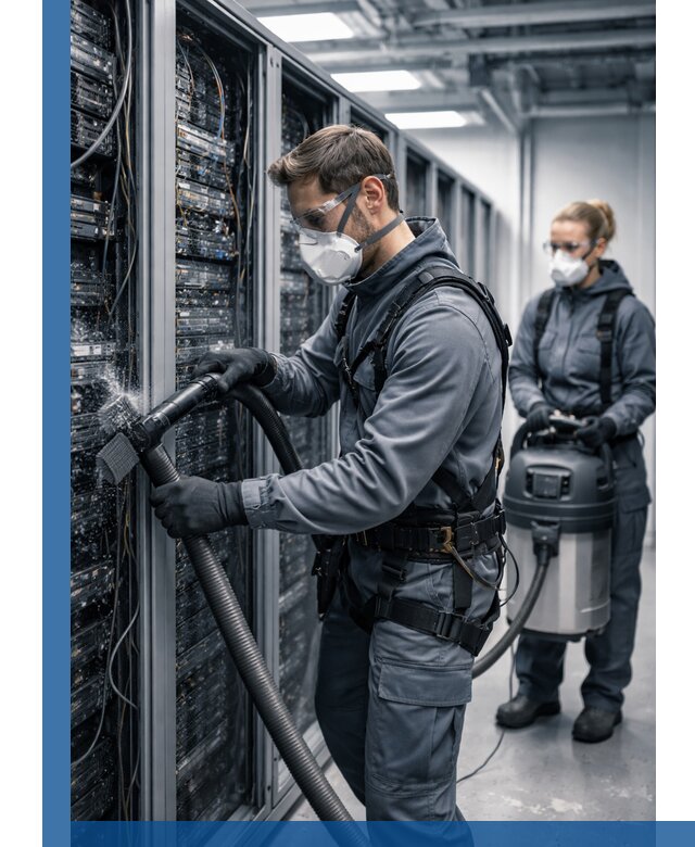 Обеспыливание серверной комнаты в Домодедове, профессиональная очистка