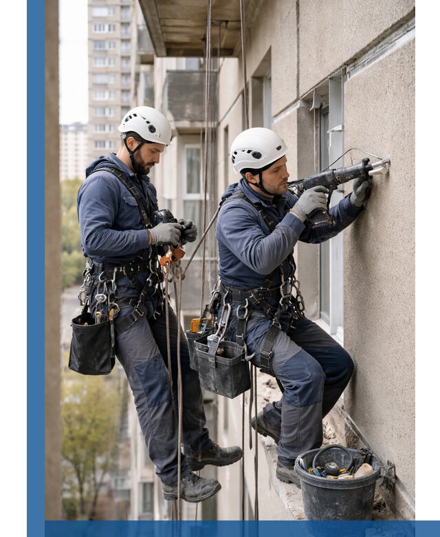 Промышленные альпинисты высотные работы и монтаж в Домодедове